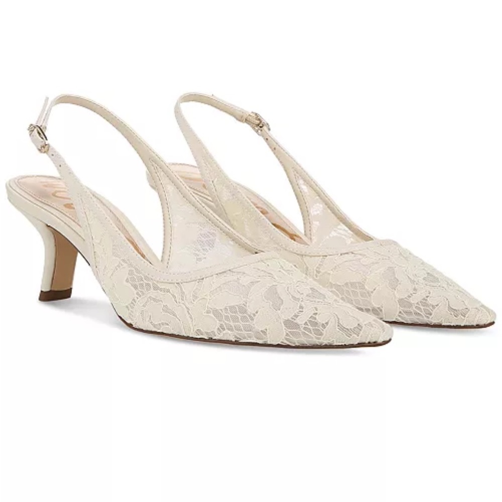 Sam Edelman Lace Slingback Heels